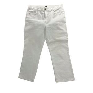 Jones New York Sport High Rise Mom Jeans Today Jean Stretch White Stretch